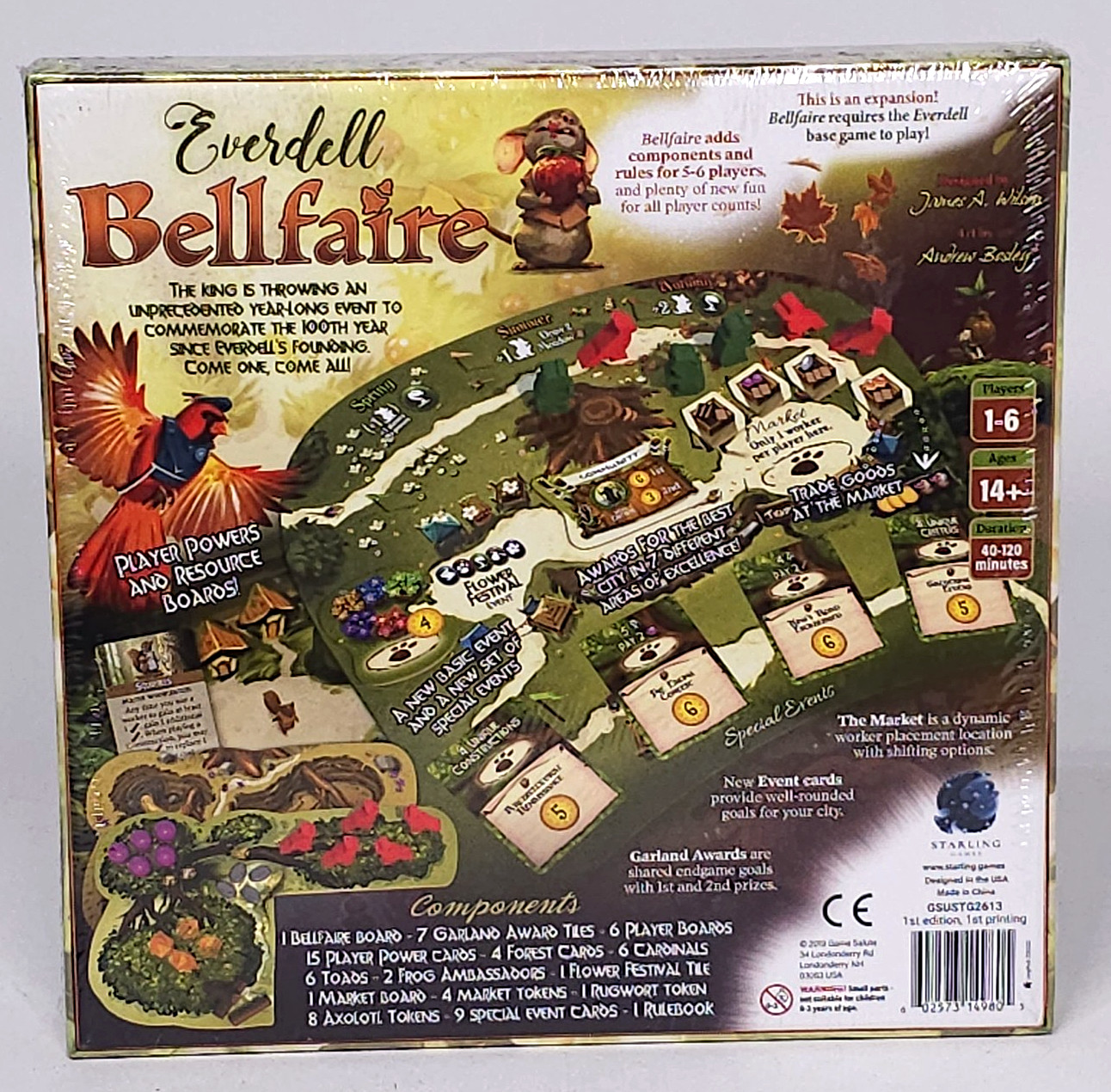 Everdell Bellfaire Expansion 1st Edition Starling Games GSUSTG2613 ~NEW SEALED