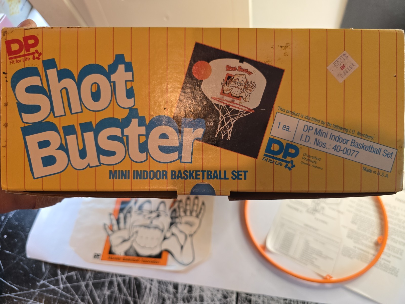 DP Shot Buster 1988 Vintage Mini Indoor Basketball Set ‘Dunkin’ Dinosaur’