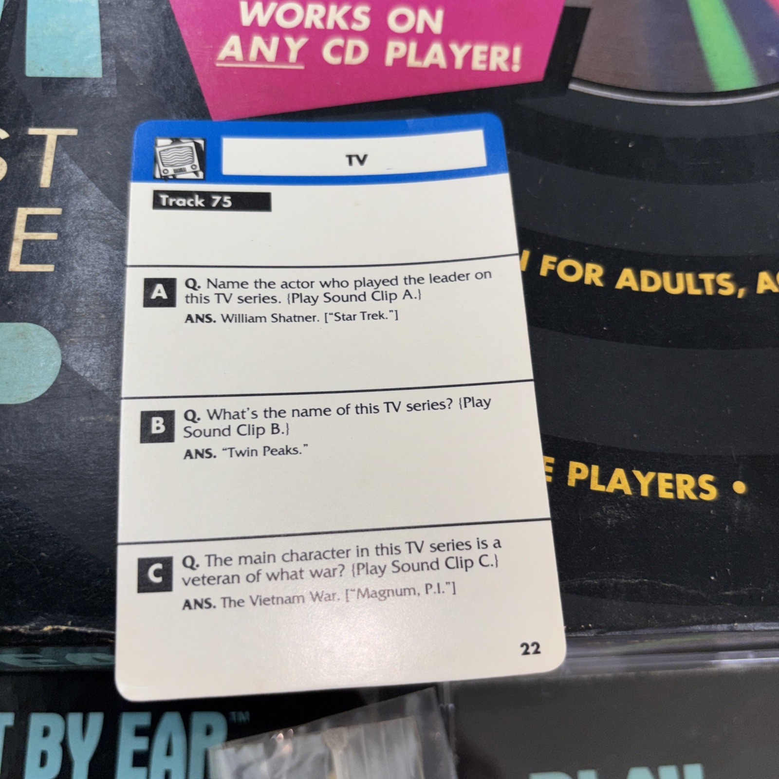 Vintage 1991 “Play It By Ear” The FIRST CD Game – Works on any CD Player #291