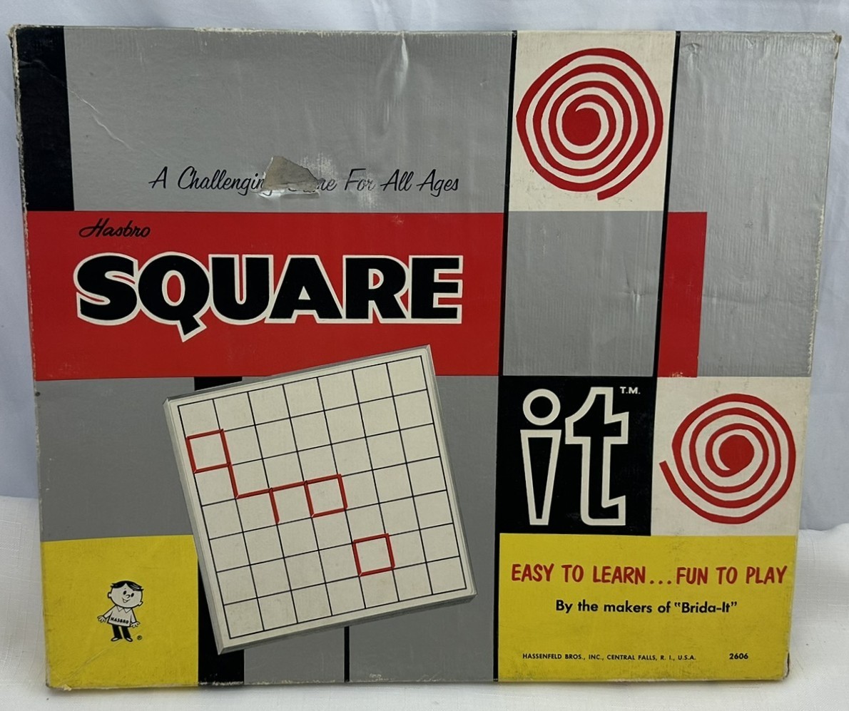 1961 Square It Game by Hasbro Complete in Good Condition FREE SHIPPING