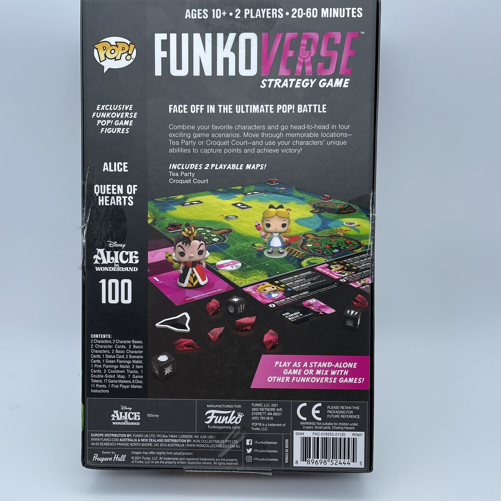Funko Pop verse 2021 Alice In Wonderland Disney Strategy Game Funko Games