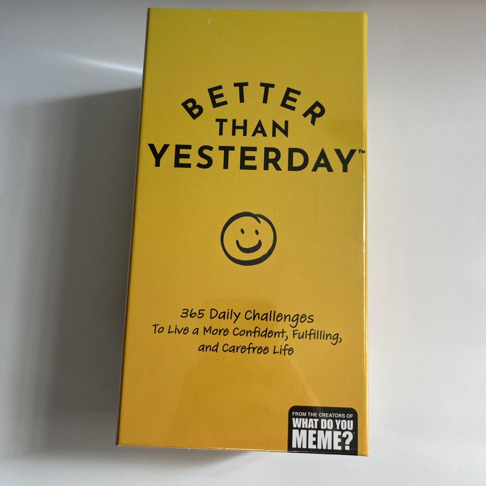 Better Than Yesterday 365 Daily Challenges Life Fullfilling Game Meme NEW Sealed