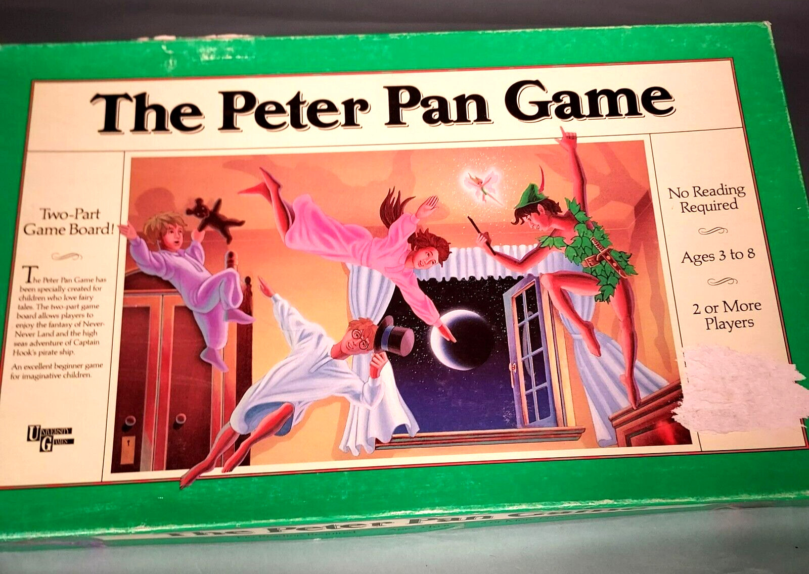 Vintage The Peter Pan Game 1990 University Games Complete