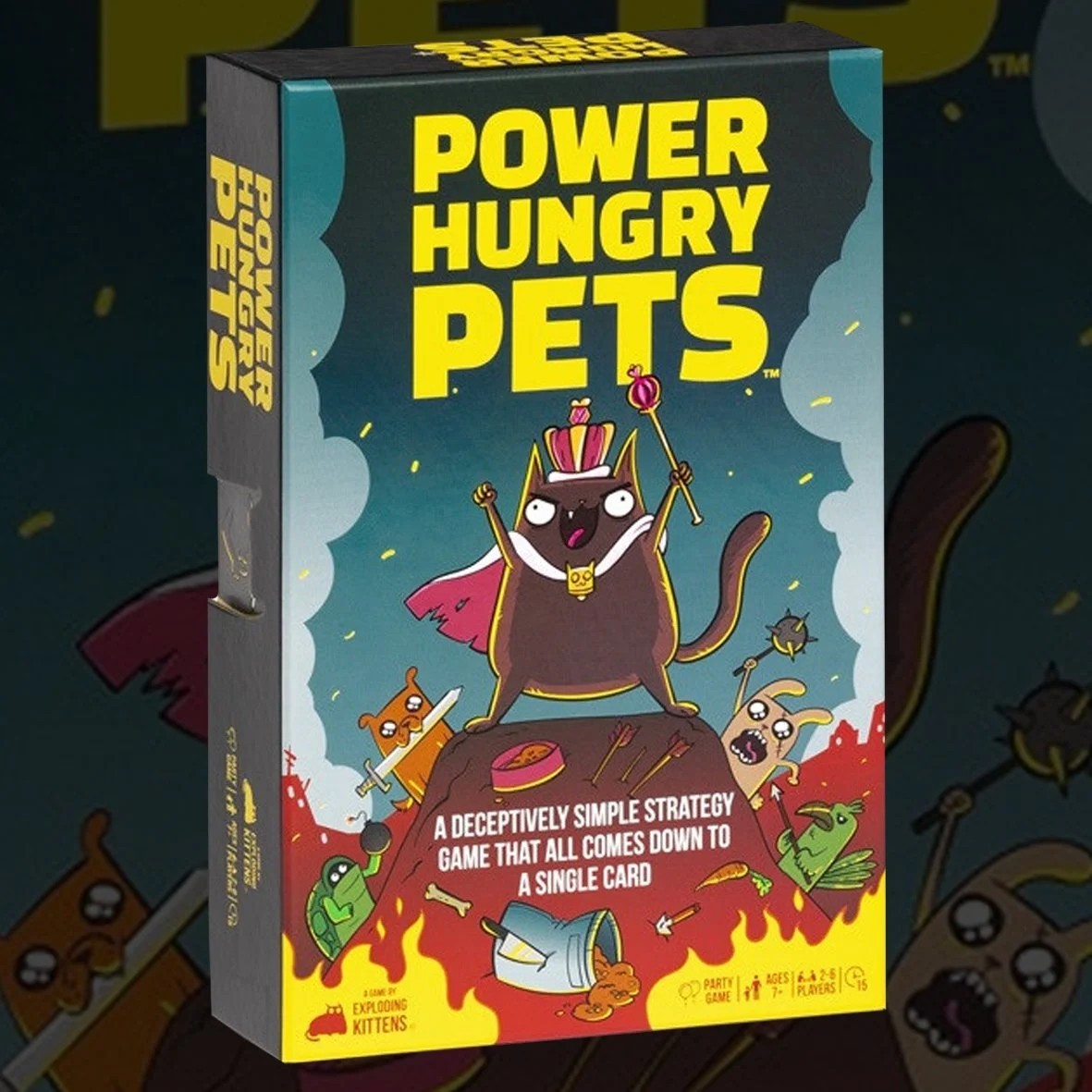 Exploding Kittens Power Hungry Pets 2-6 Players – Ages 7+ – 15 Minutes to Play