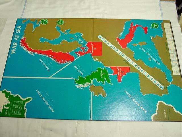 Avalon Hill : WAR AT SEA game – Battle of Atlantic Royal Navy (Crain Collection)