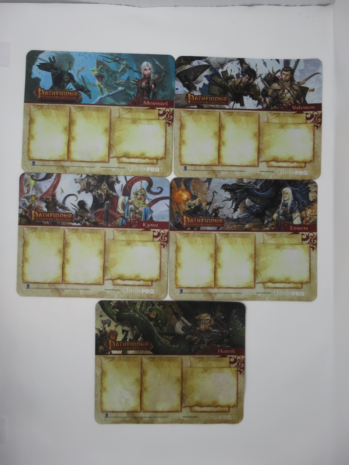 Pathfinder Adventure Card Game Player Mats Core Set Neoprene Lot 11 Ultra Pro
