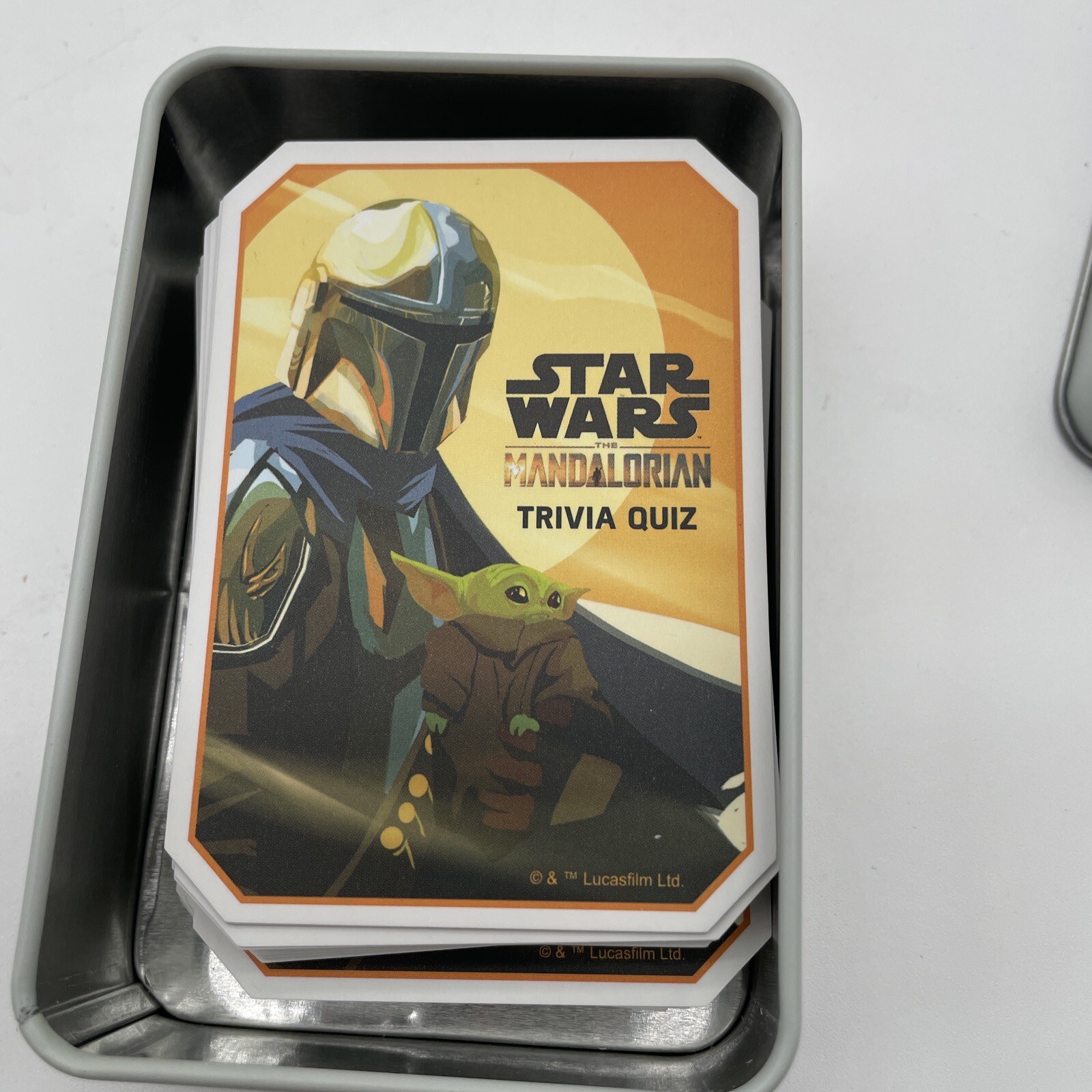 Disney Star Wars The Mandalorian 100 Question Quiz Card Game Baby Yoda Grogu
