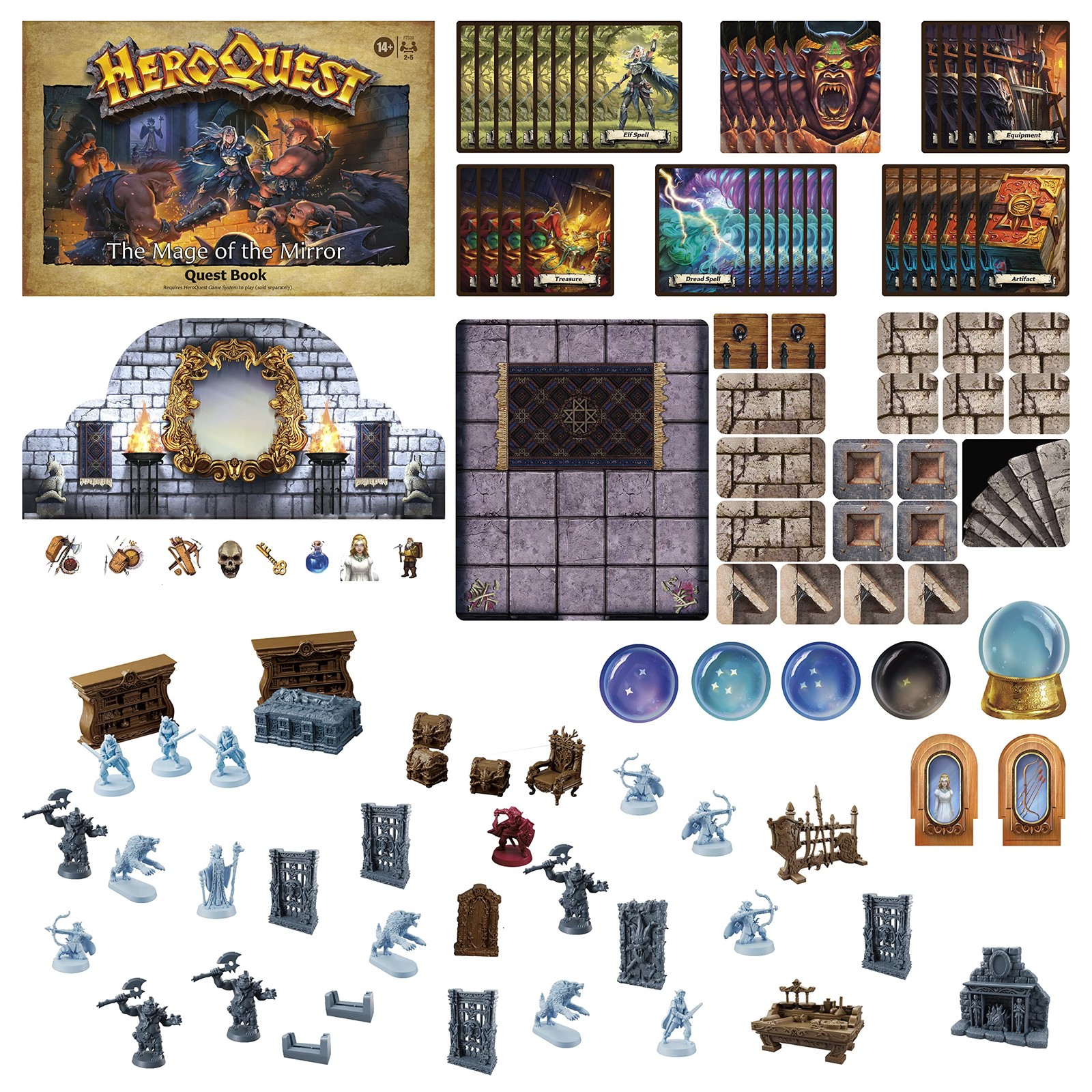 Heroquest The Mage of The Mirror Quest Pack, Roleplaying Game for Ages 14+, R…
