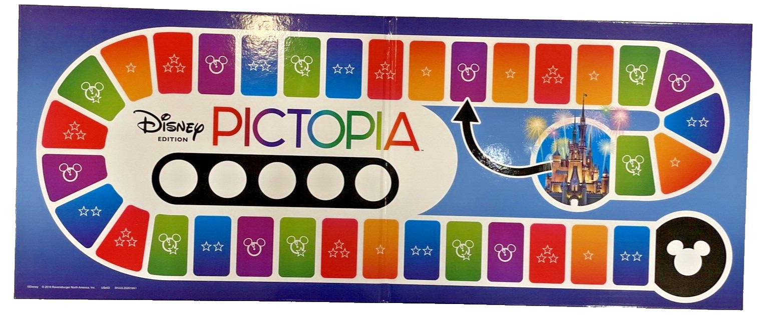 Pictopia: Disney Edition Trivia Board Game Family 1000+ Questions COMPLETE