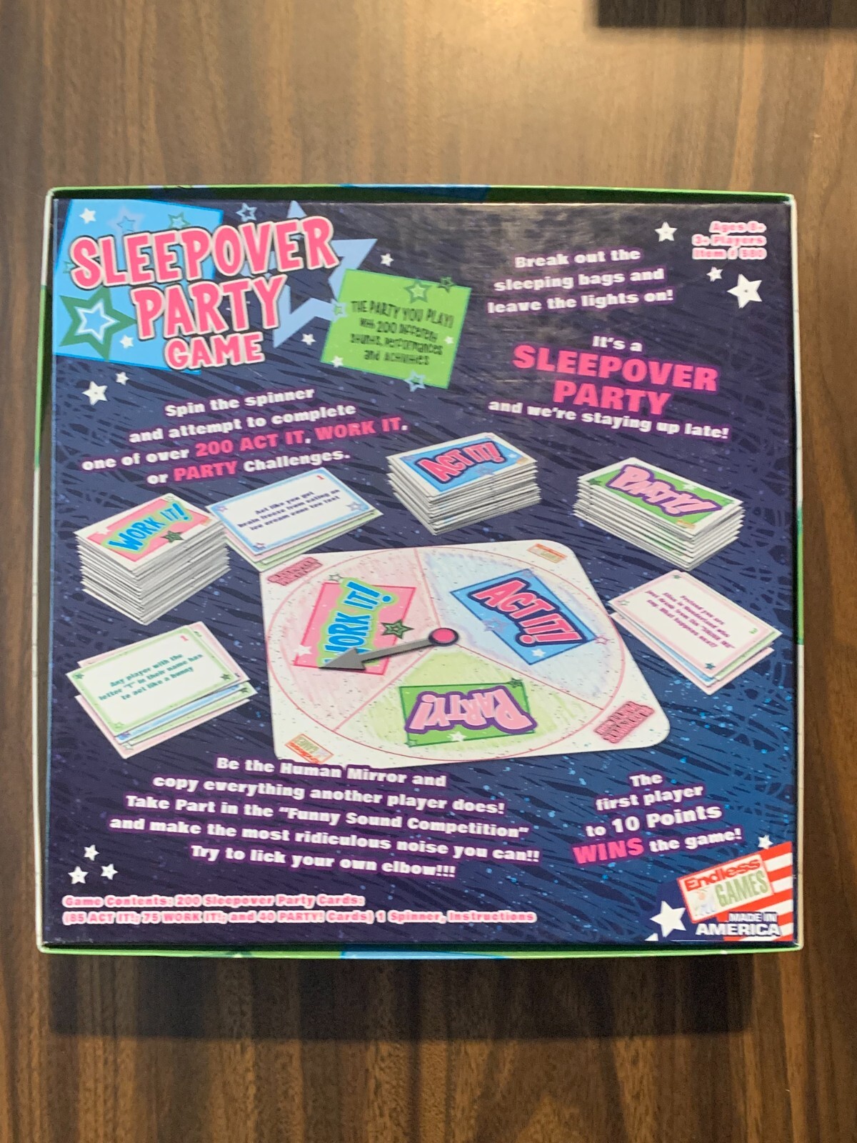 Sleepover Party Game Board 2014 Gigglicious LLC NEW MIB Item #580