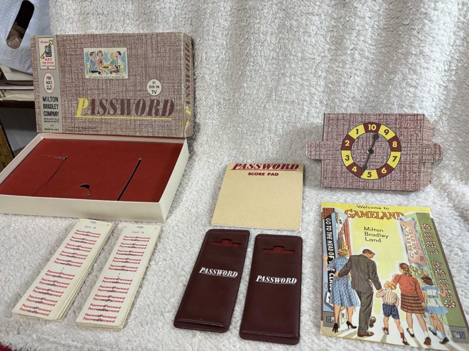1962 Milton Bradley Password Game #4260 Complete Made In USA Vintage
