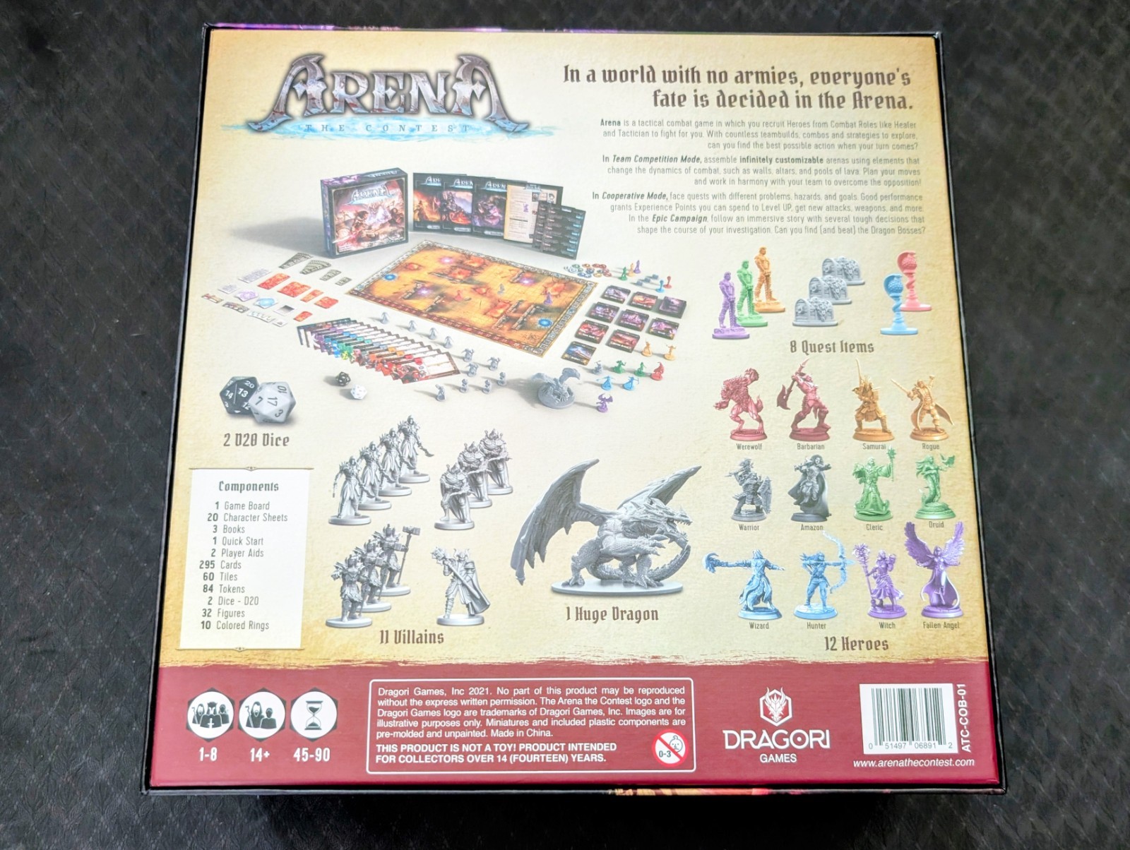 Arena The Contest 1.5 Core Box – Empty Game Box Only – Dragori Games