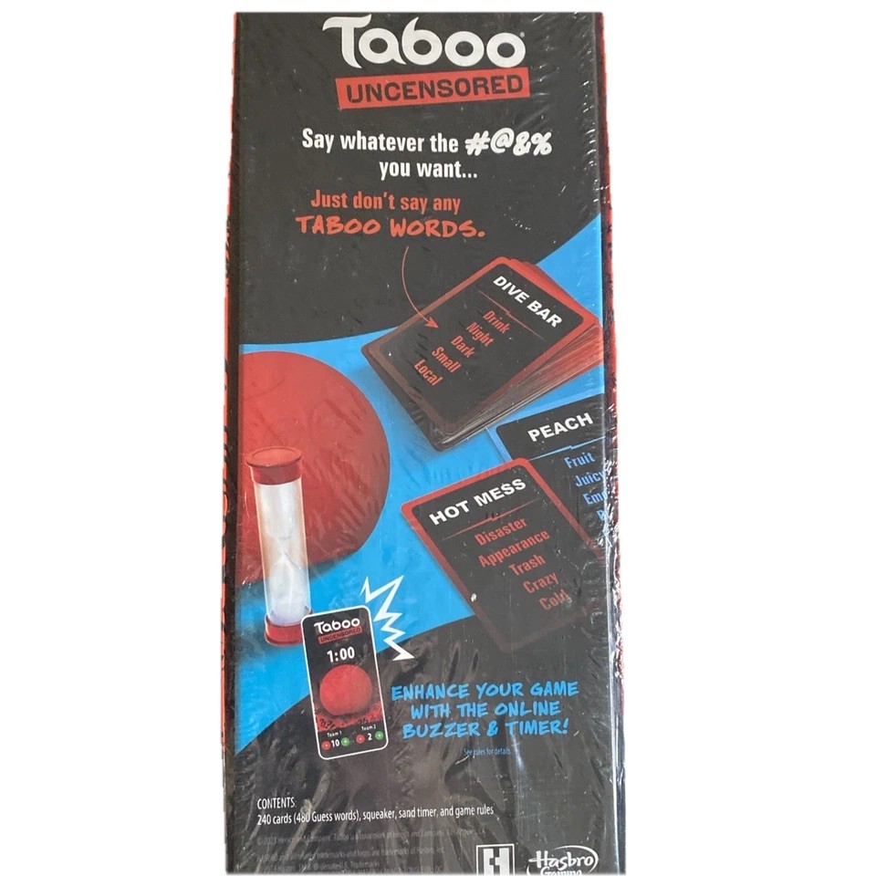Taboo Uncensored Board Game for Adults Only | Ages 17+ | 4+ Players | 20 Mins…