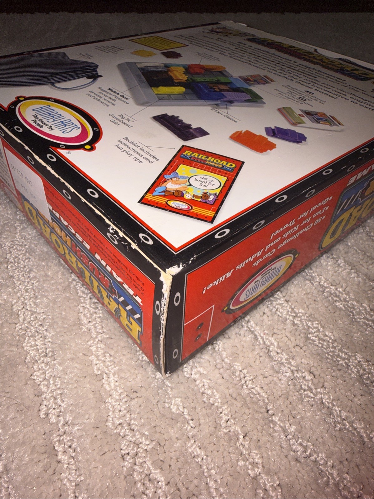 Vintage Railroad Rush Hour Game Binary Arts 1998 Train Escape Logic Puzzle Vtg