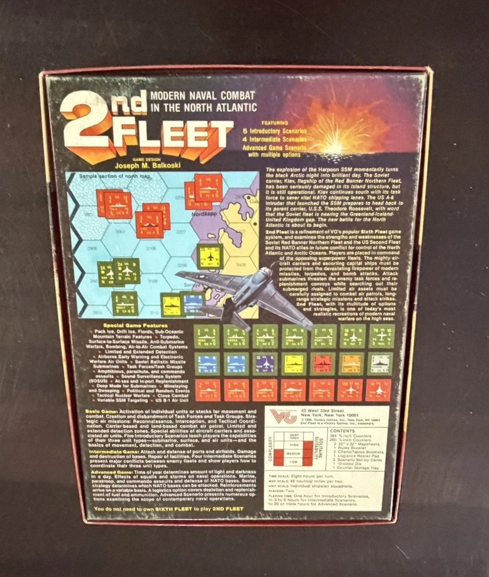 Victory Games Inc., 2nd Fleet Modern Naval Combat in the North Atlantic 1986