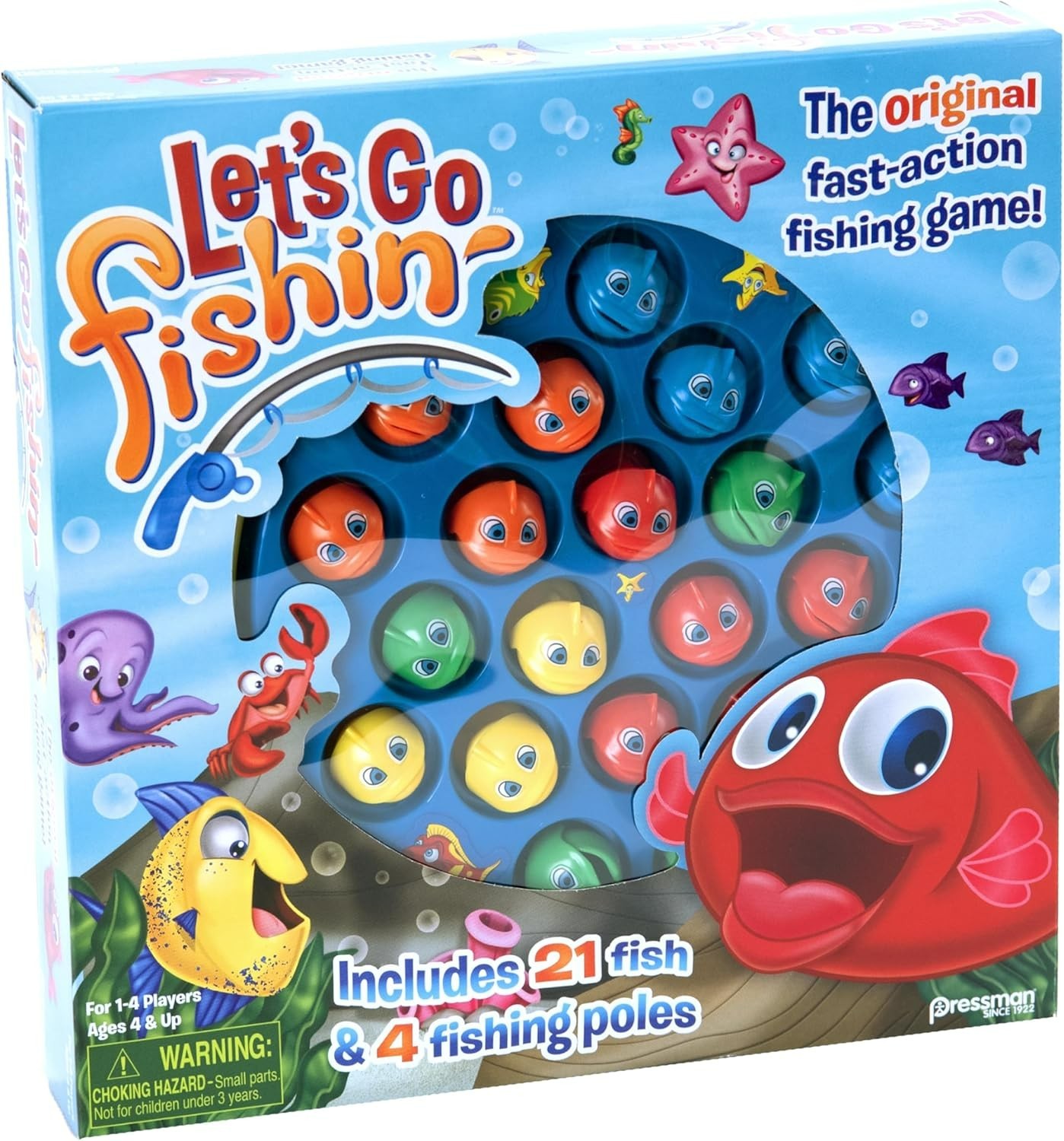 Fast-Action Fishing Fun: Let’s Go Fishin’ Game for Kids Ages 4+, Indoor Play