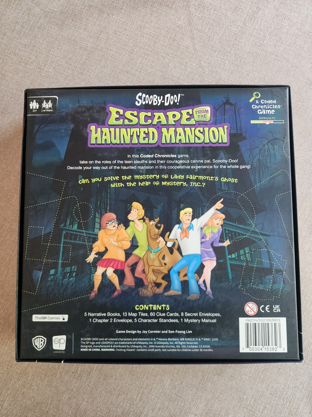 Scooby-Doo Escape from the Haunted Mansion Board Game 2020 The Op Games