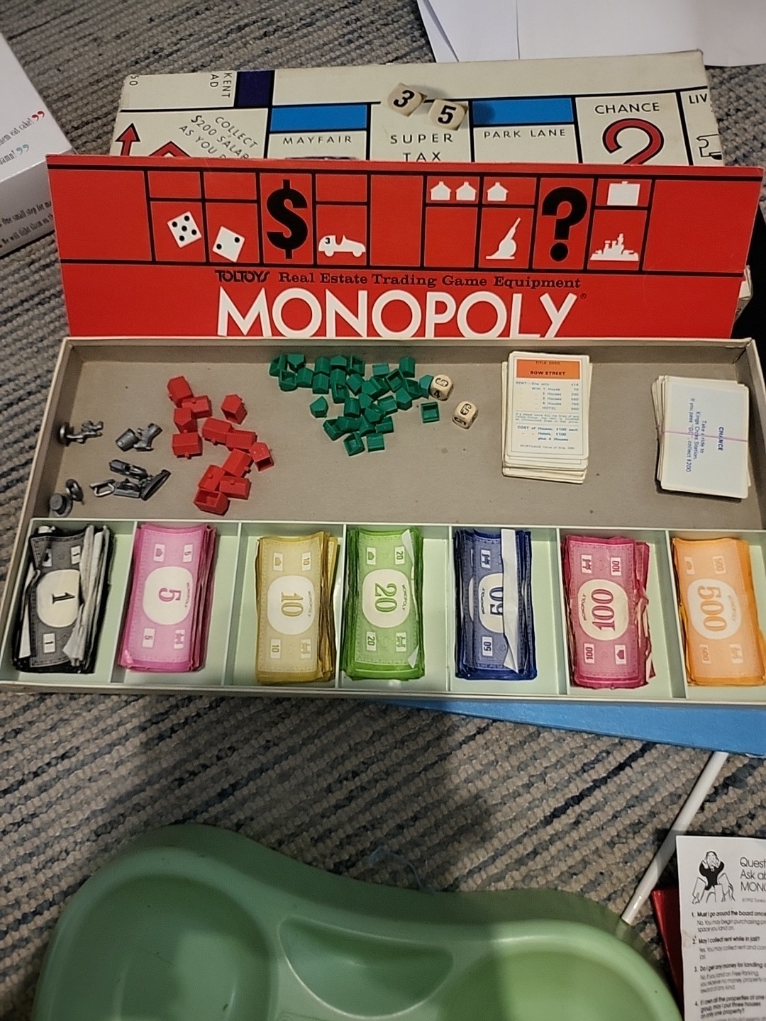 Vintage 1992 Monopoly Board Game Parker Brothers New Zealand Complete