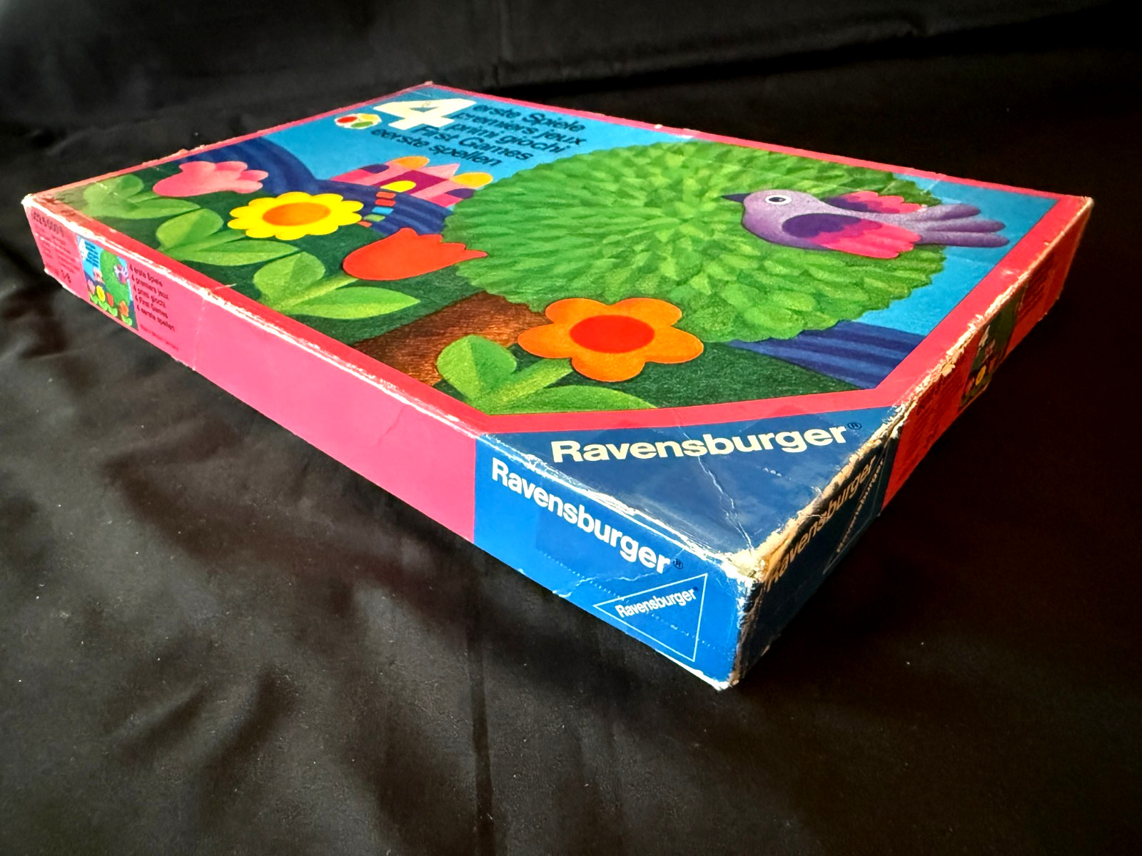 vtg 1974 Ravensburger 4 First Games COMPLETE board game Western Germany ages 3-8