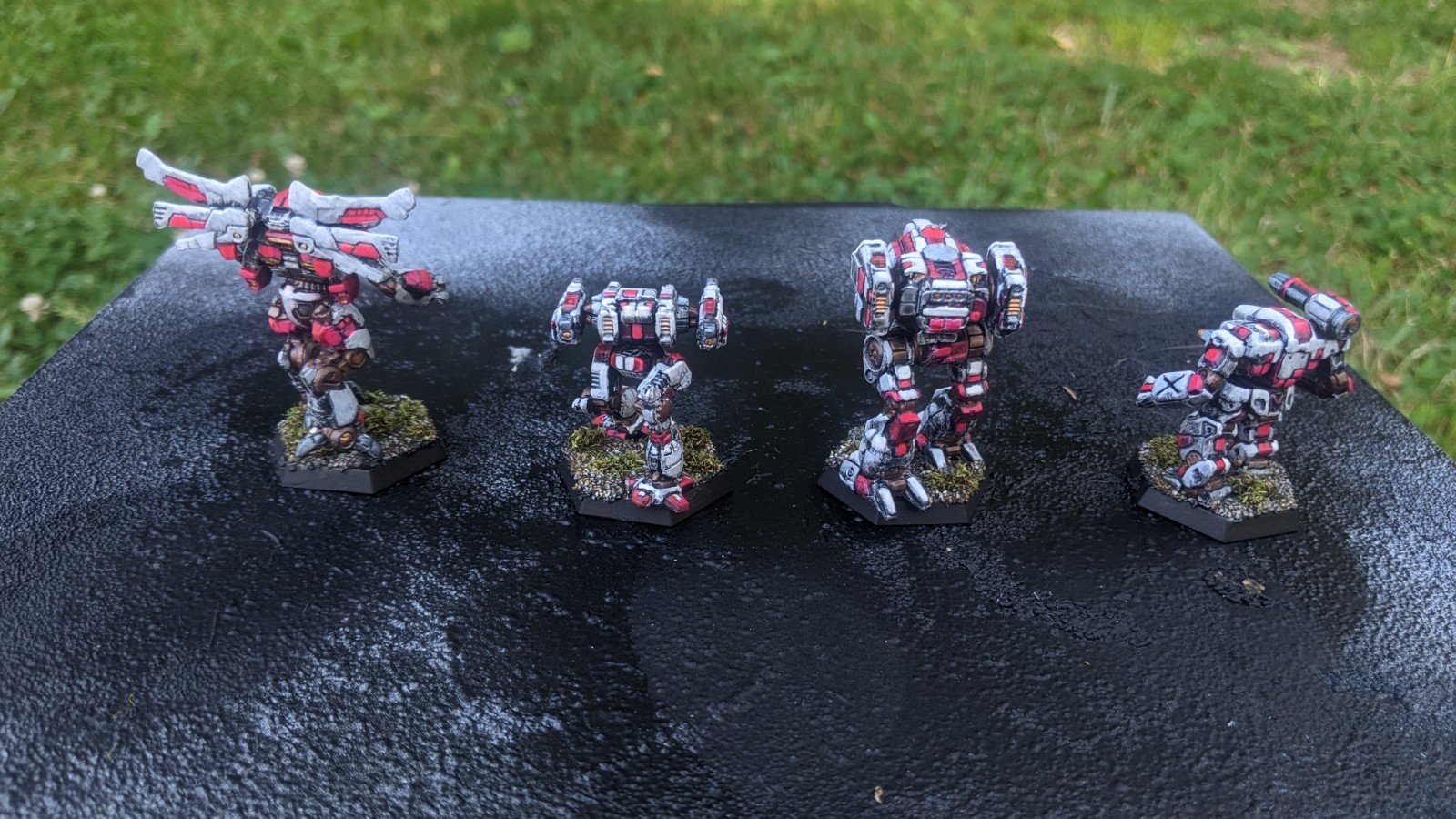 BattleTech: 21st Centauri Lancers Command. 4xModels. Painted.