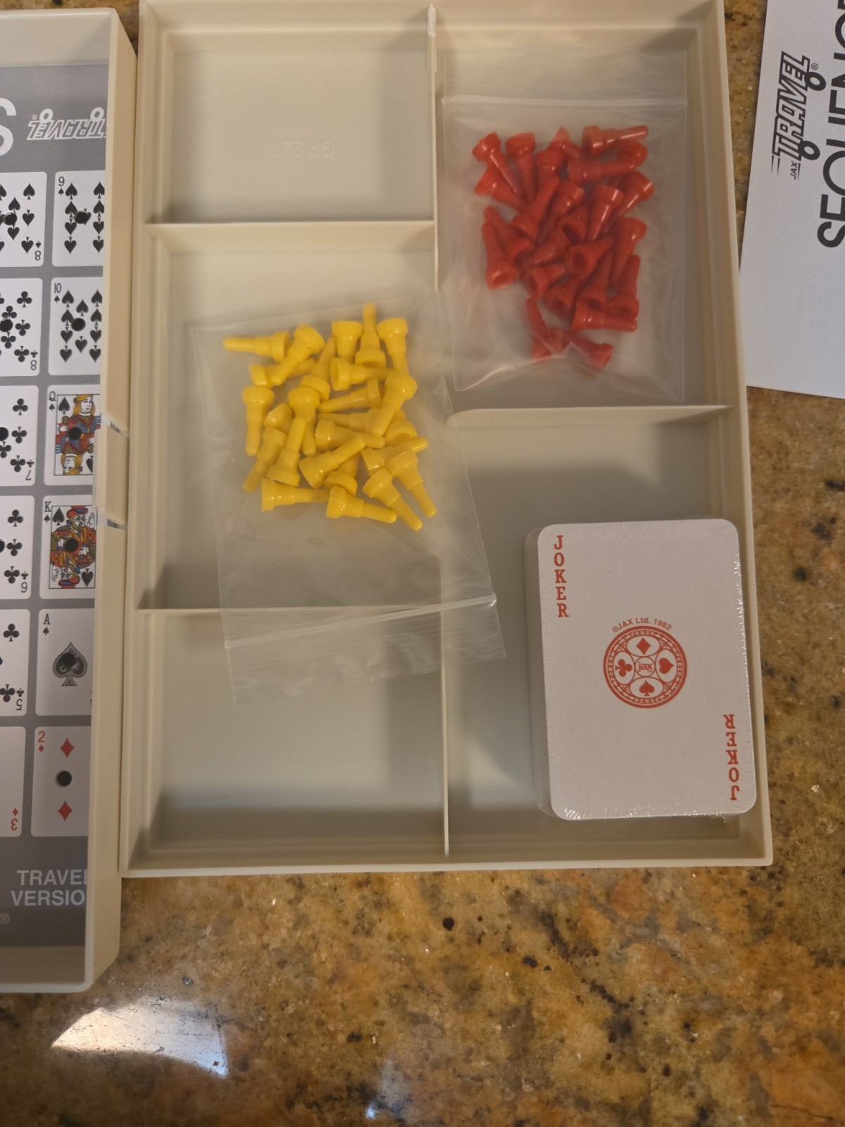 Jax Boardgame Travel Sequence New with travel case