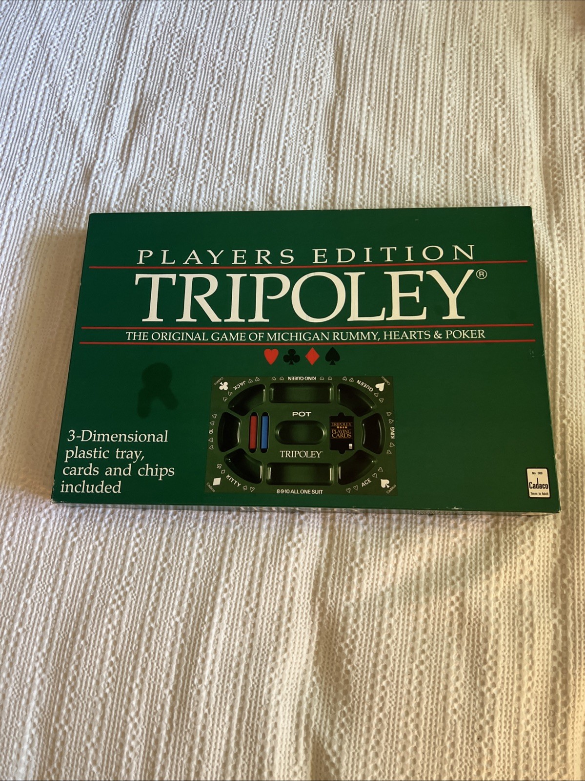 Vintage Cadaco Tripoley 300 Players Edition Board Game 1989 Michigan Rummy Poker