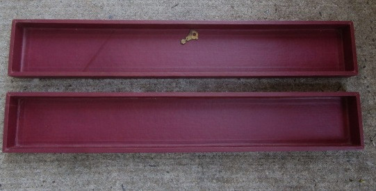 Vintage LOWE Mah Jong Red Storage Case ONLY w/ Key & Tile Holders