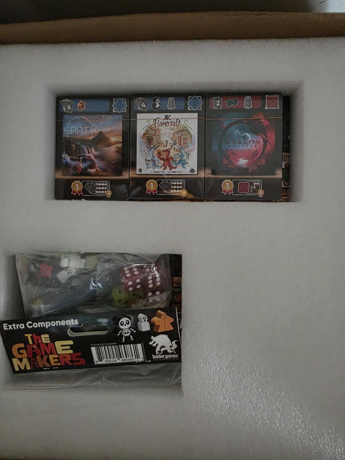 Game Makers Board Game Completionist Pledge Kickstarter. Brand New