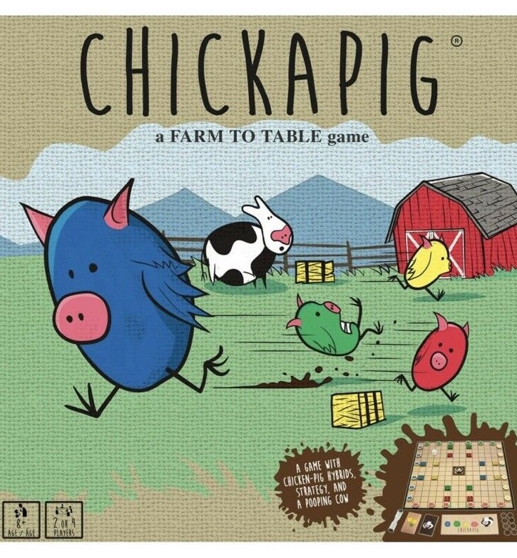 SEALED Chickapig Strategic Board Game Family Friendly For 2-4 Players Kids READ