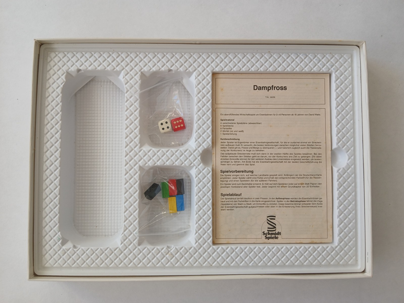 Schmidt Games Board Game Steam Horse Game of the Year 1984