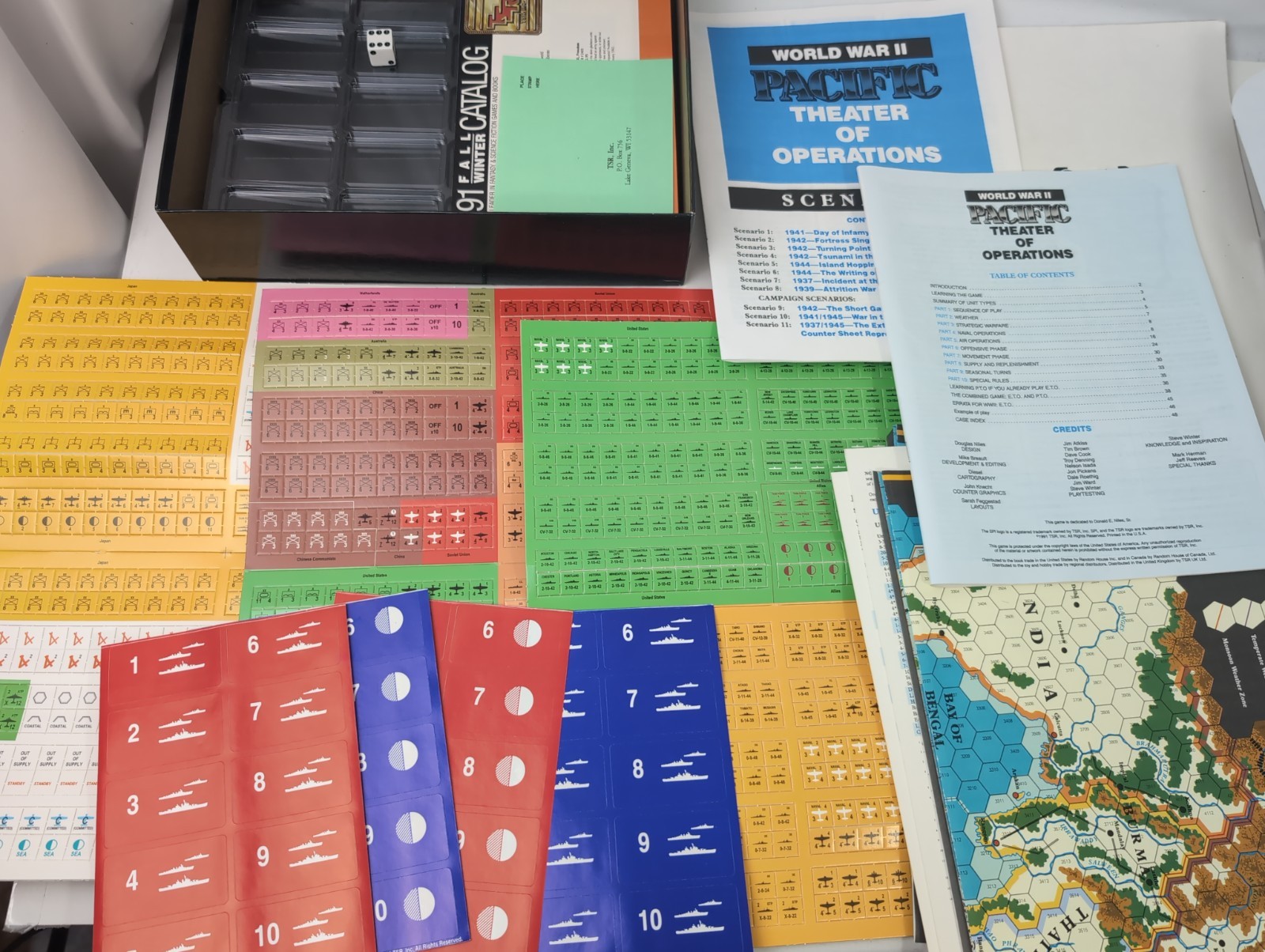 WORLD WAR II: PACIFIC THEATER OF OPERATIONS #3031- SPI / TSR – NOS Unpunched