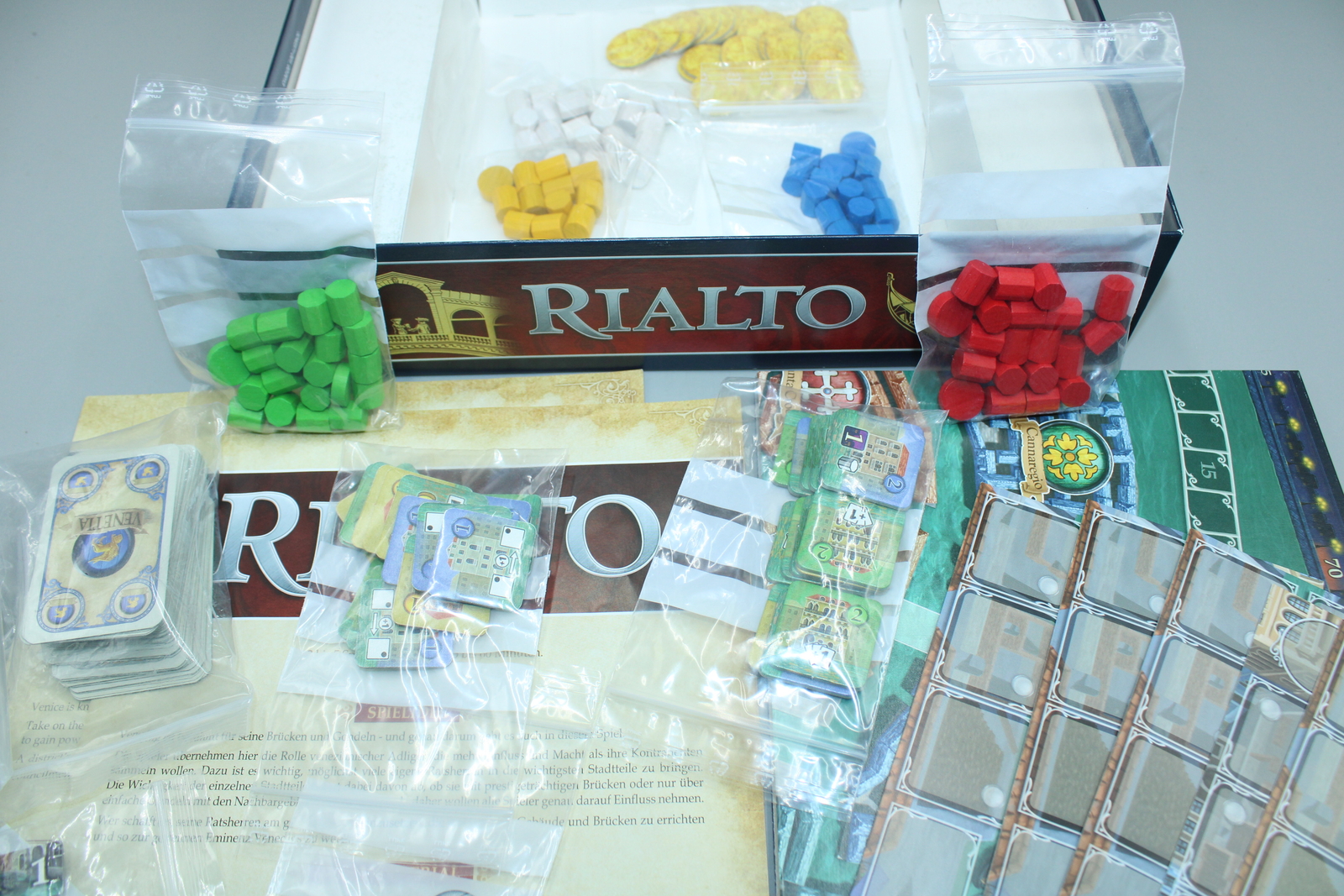 Rialto game board game game Pegasus Stefan Feld board game