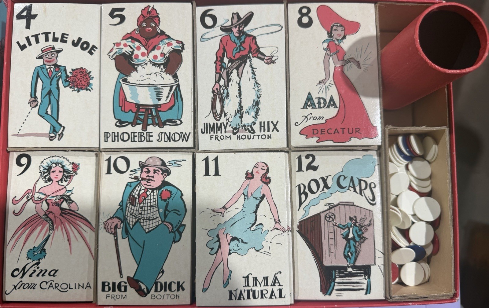 “Snake Eyes” Dice Game (Selchow & Righter) Game No. 27, from the 1941