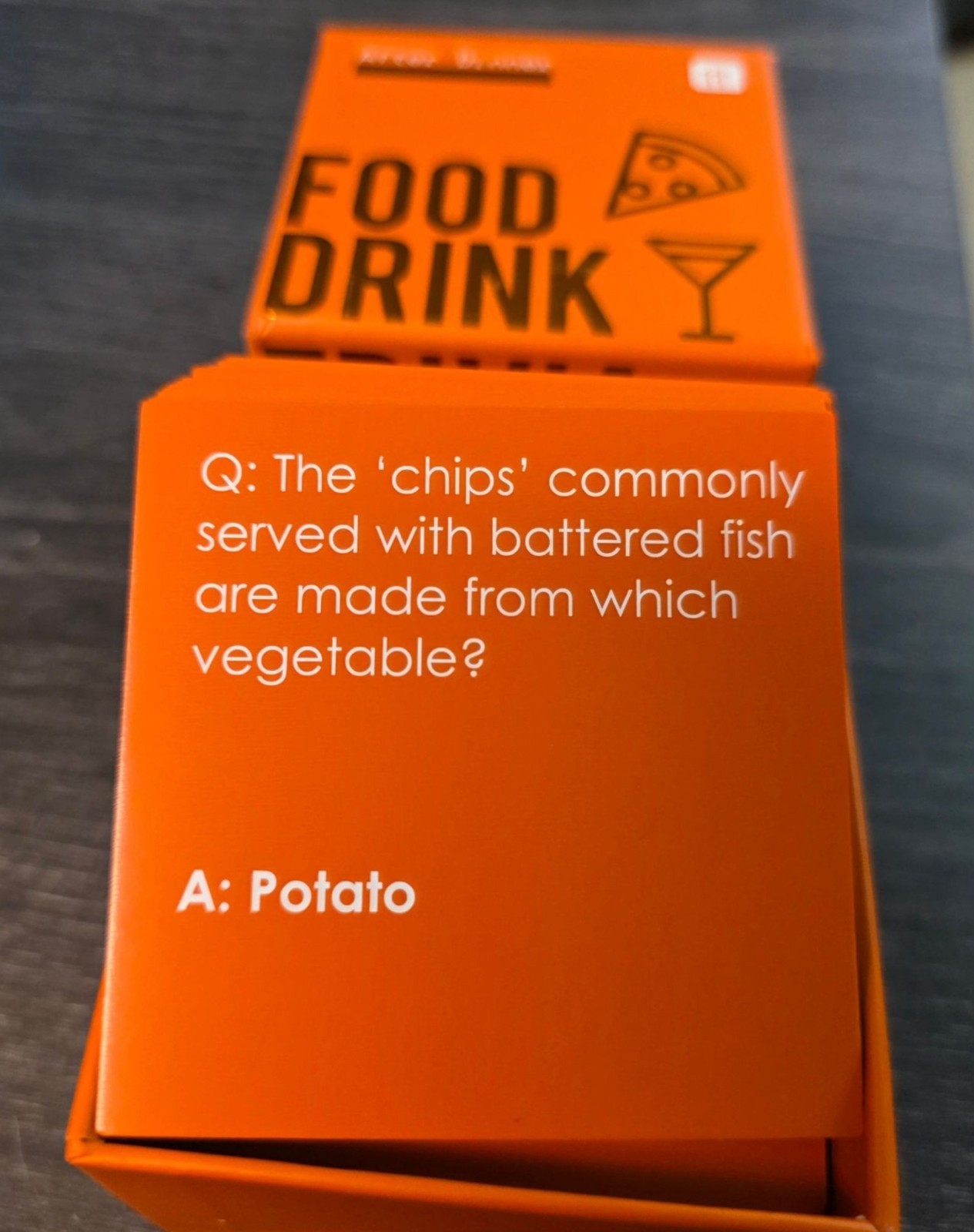 After Dinner Food and Drink Trivia Game for Adults Drinking Game Excellent Used