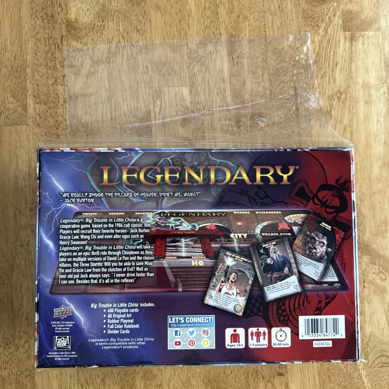 NEW! Legendary Big Trouble in Little China *** See Pics And Description