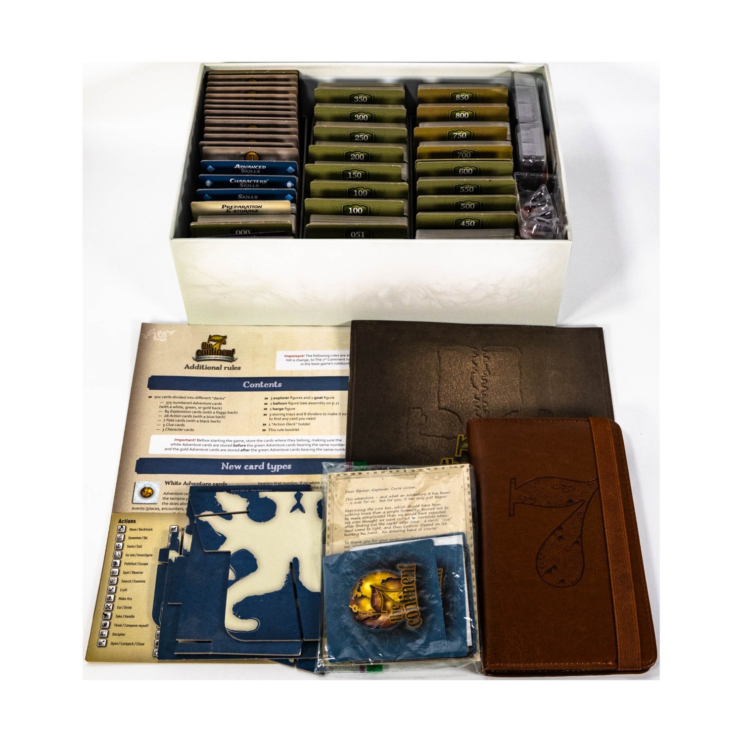 Board Game 7th Continent Collection #61 – Base Game + 3 Expansions! Fair/NM