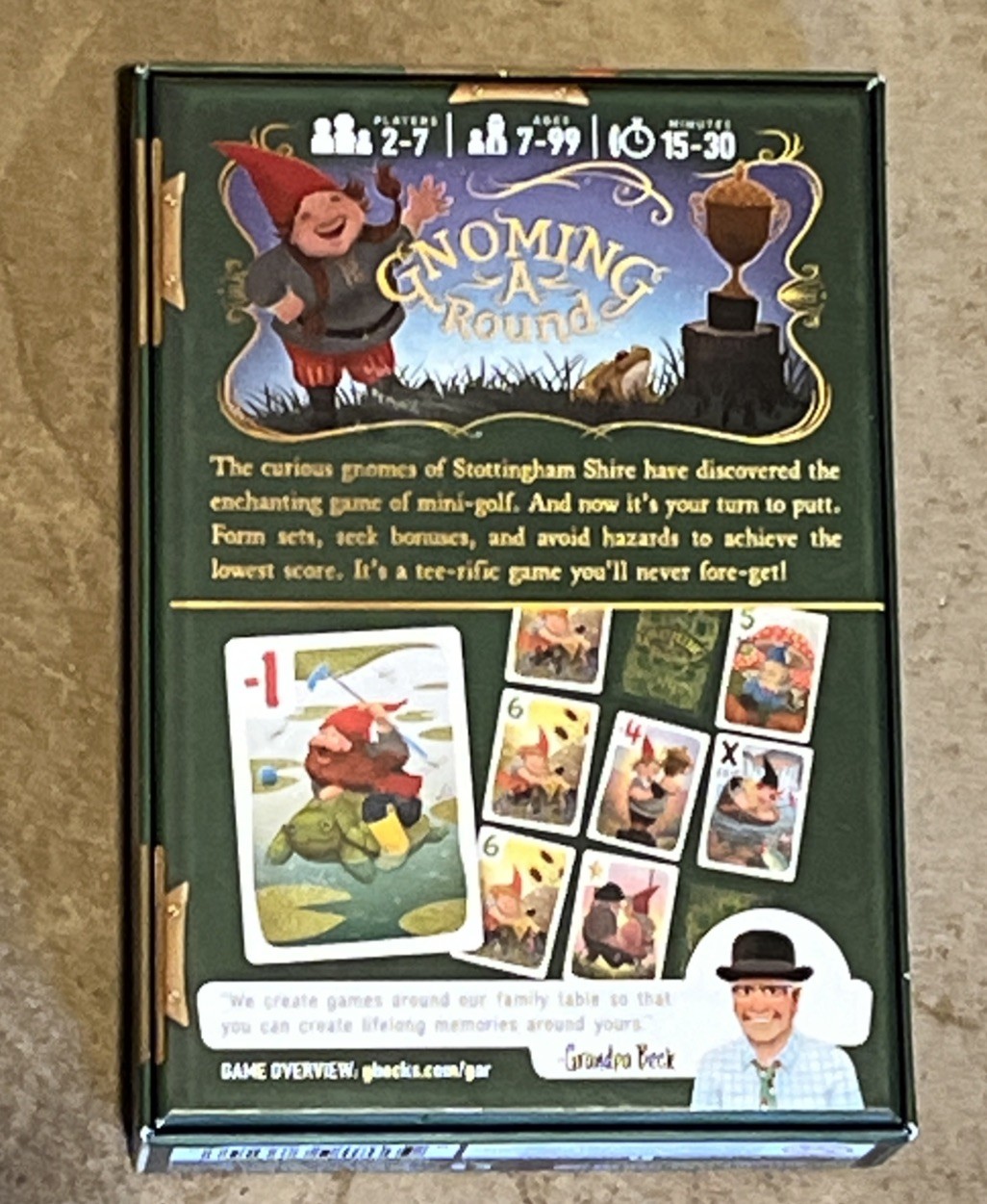 Gnoming A Round Card Game Grandpa Beck’s Games Golf Board Game Golfing Fast Ship