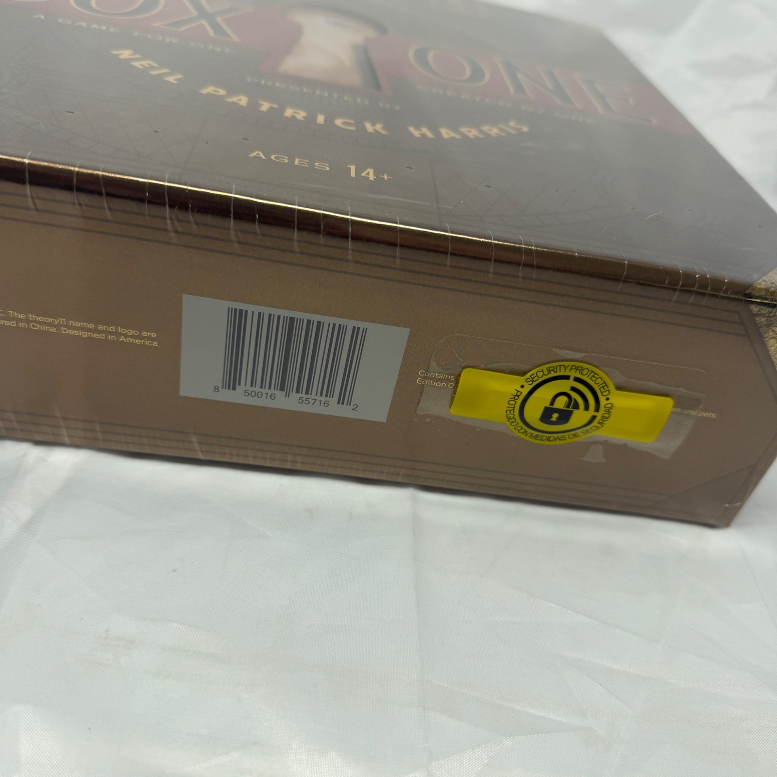 Theory11 Box One Board Game Neil Patrick Harris Solo Puzzle Mystery New Sealed
