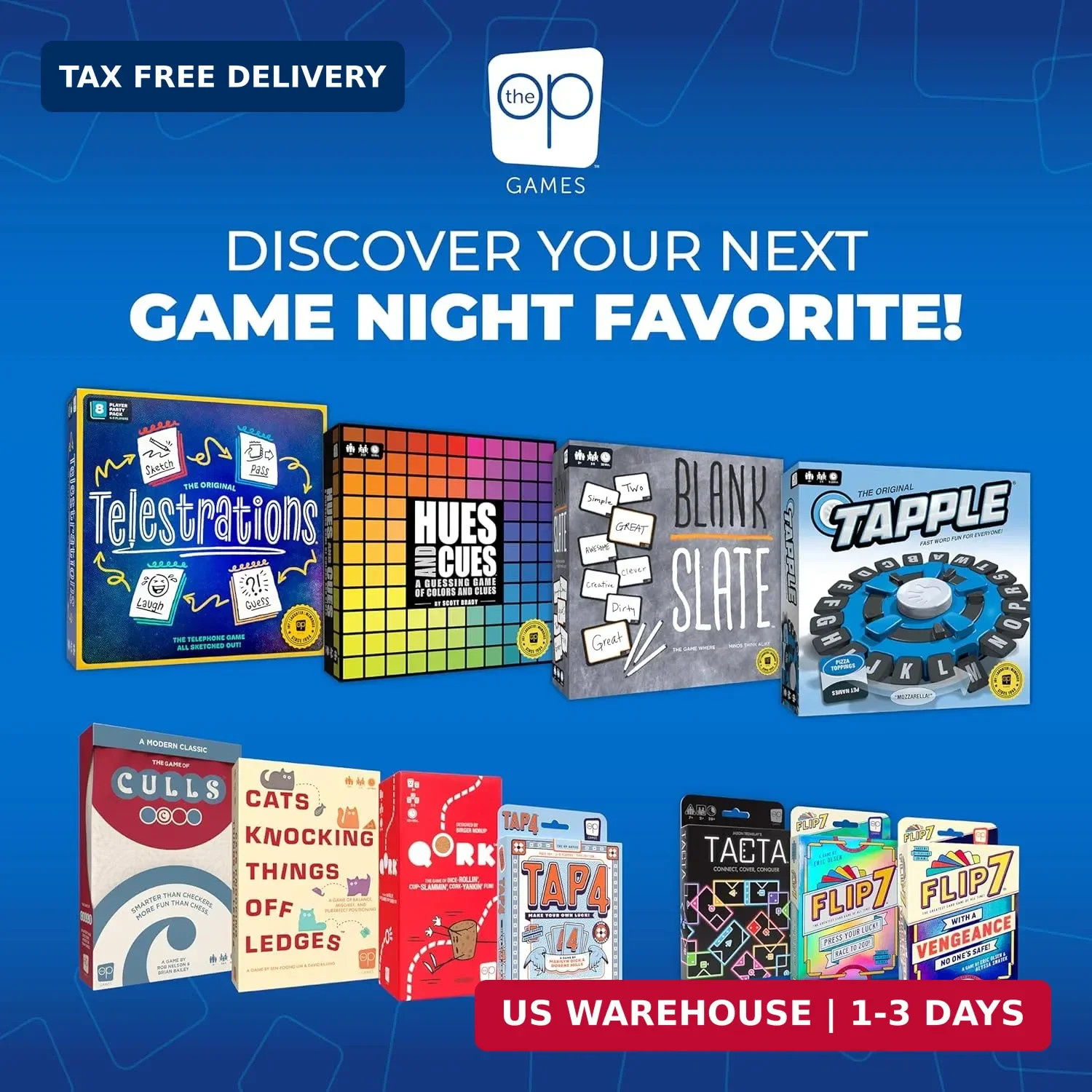 USAOPOLY Flip 7, The Ultimate Blend of Press Your Luck & Strategy, Fast-Paced Ad