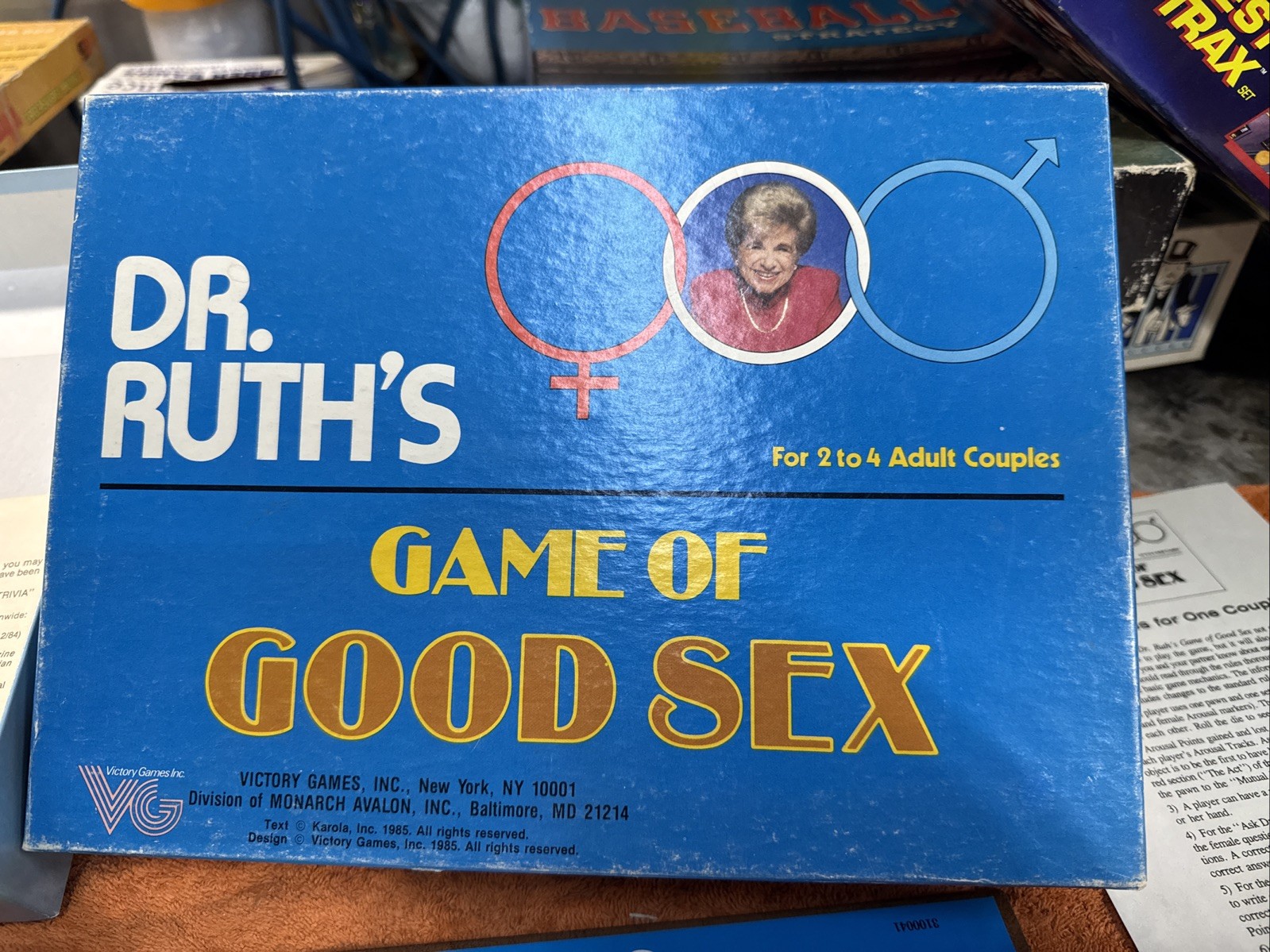 Dr Ruth’s Game Of Good Sex 1985 Vintage For 1-2 Couples Great Condition Complete