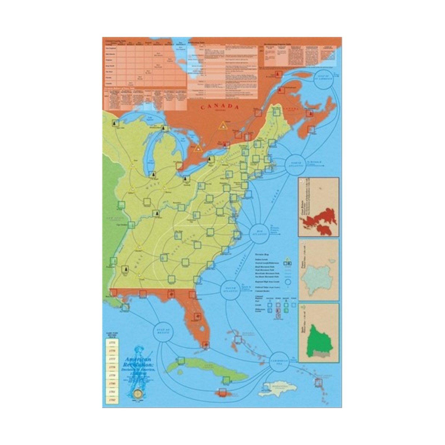Decision G Wargame American Revolution – Decision in North America, 17 Bag VG+