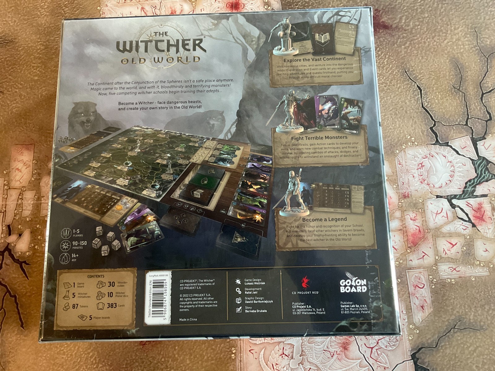 The WITCHER Old World Board Game new in shrink CD Projekt Red
