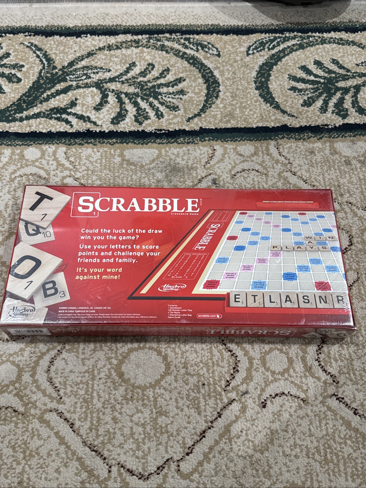 Scrabble Board Game – Classic Crossword Puzzle Game – New Factory Sealed
