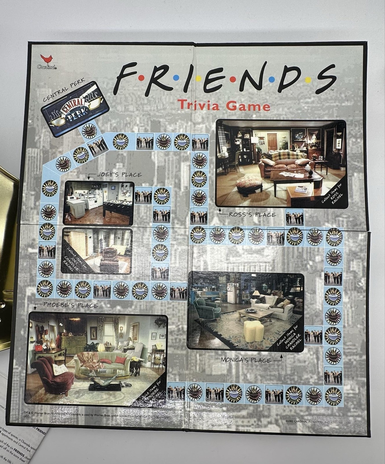 Vintage Cardinal Friends Trivia Game Collector’s Tin 2+ Players 10+ 2002 Used