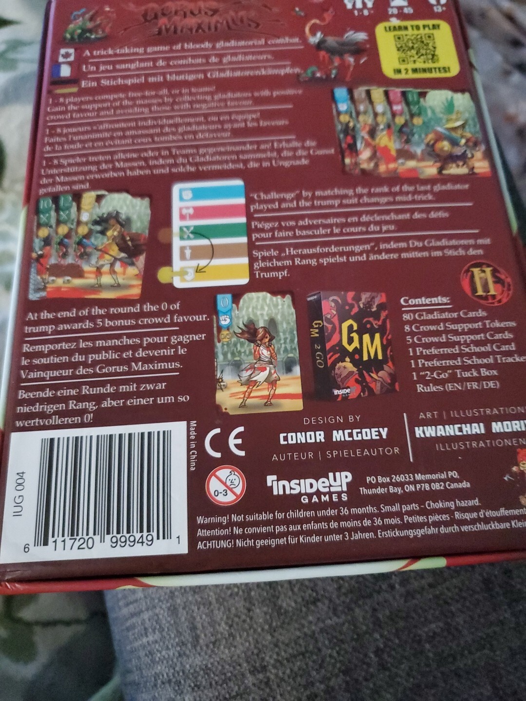 Inside Up Games Board Game Gorus Maximus