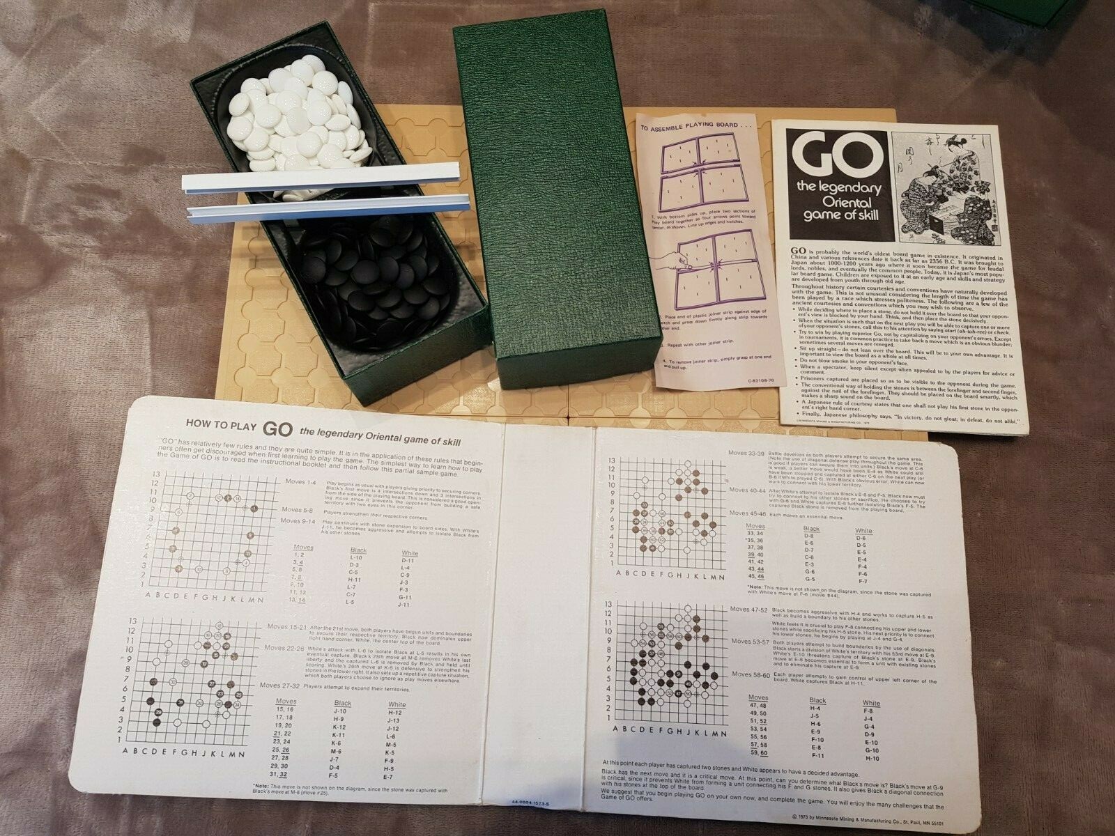 GO + 1973 + COMPLETE + 3M + BOOK CASSETTE + RARE + ENGLISH