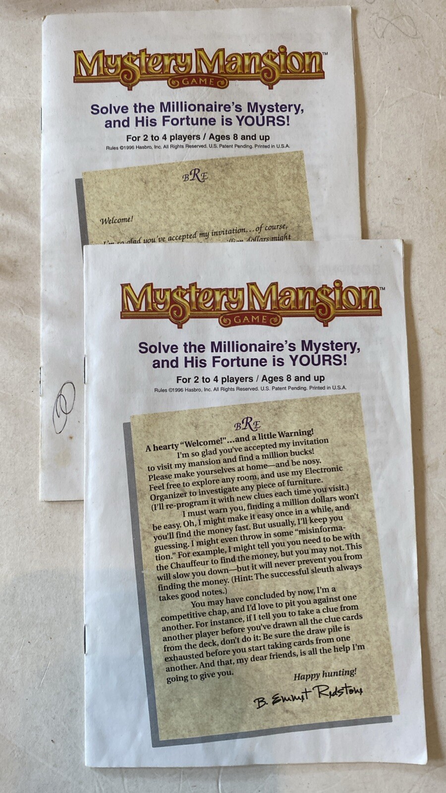 Mystery Mansion Electronic Talking Game Replacement Parts Lot 1995 Parker Bros