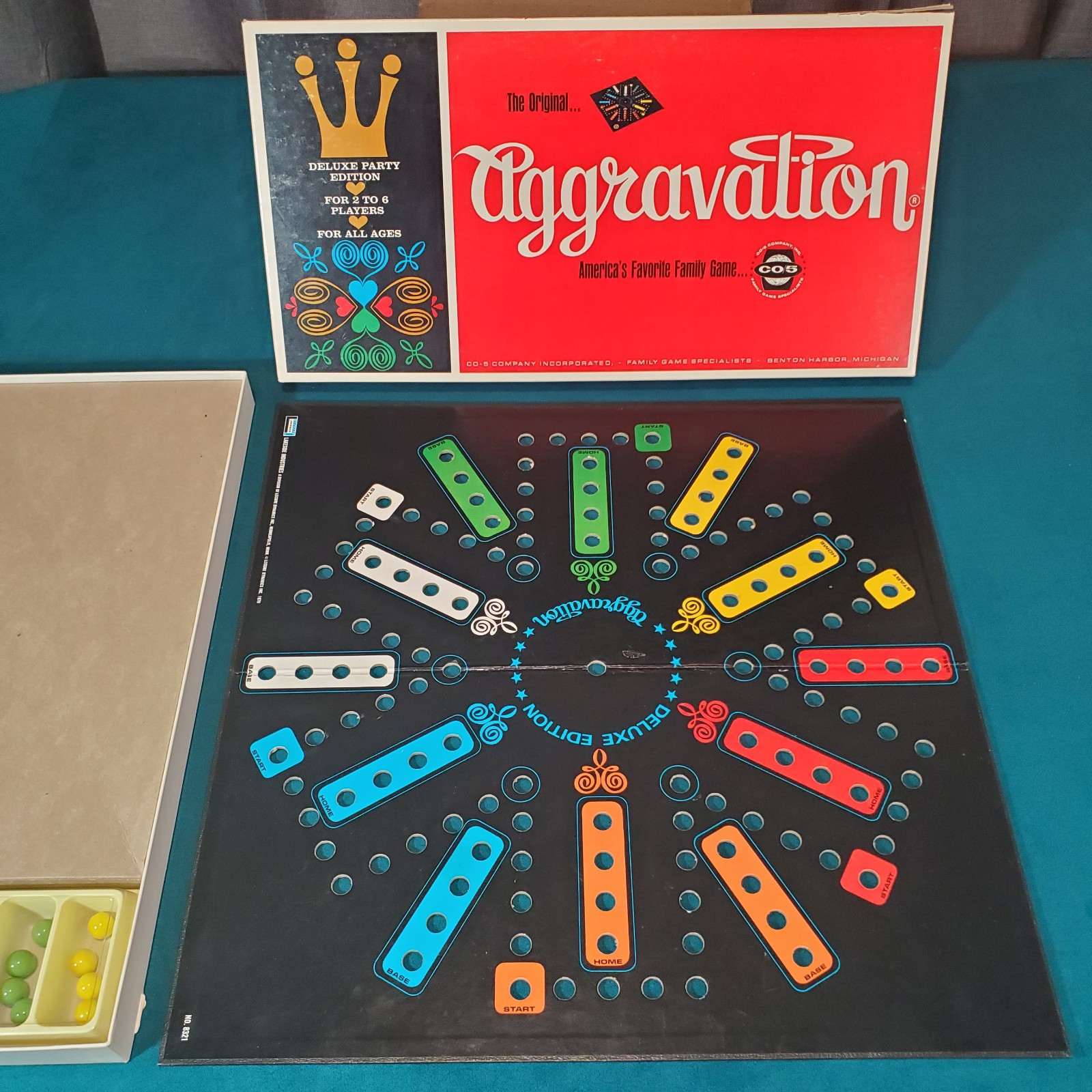 Aggravation Board Game 1965 VINTAGE COMPLETE CO-5 Company