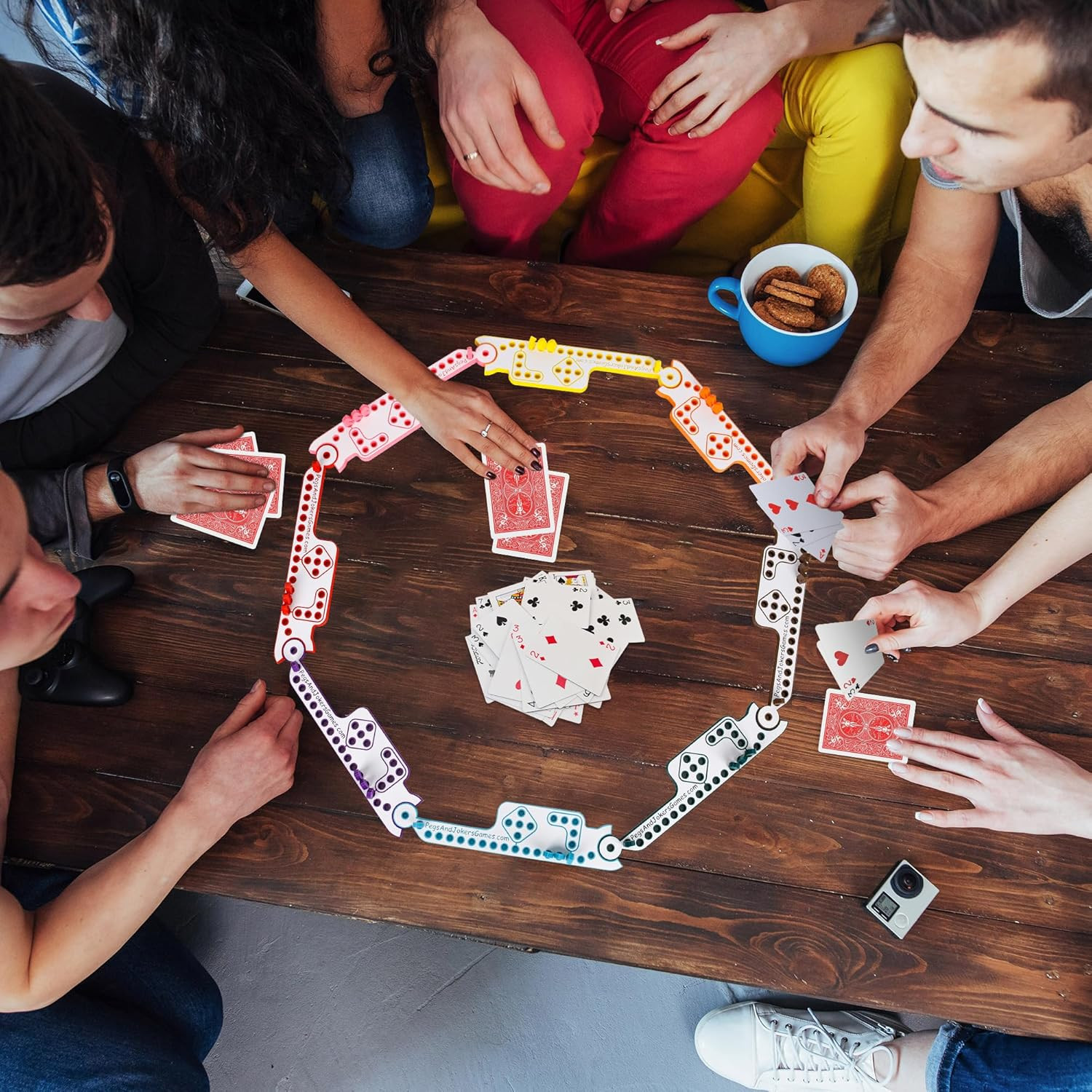 Pegs and Jokers Board Game – Strategic, Fun, Engaging, and Portable – Play with
