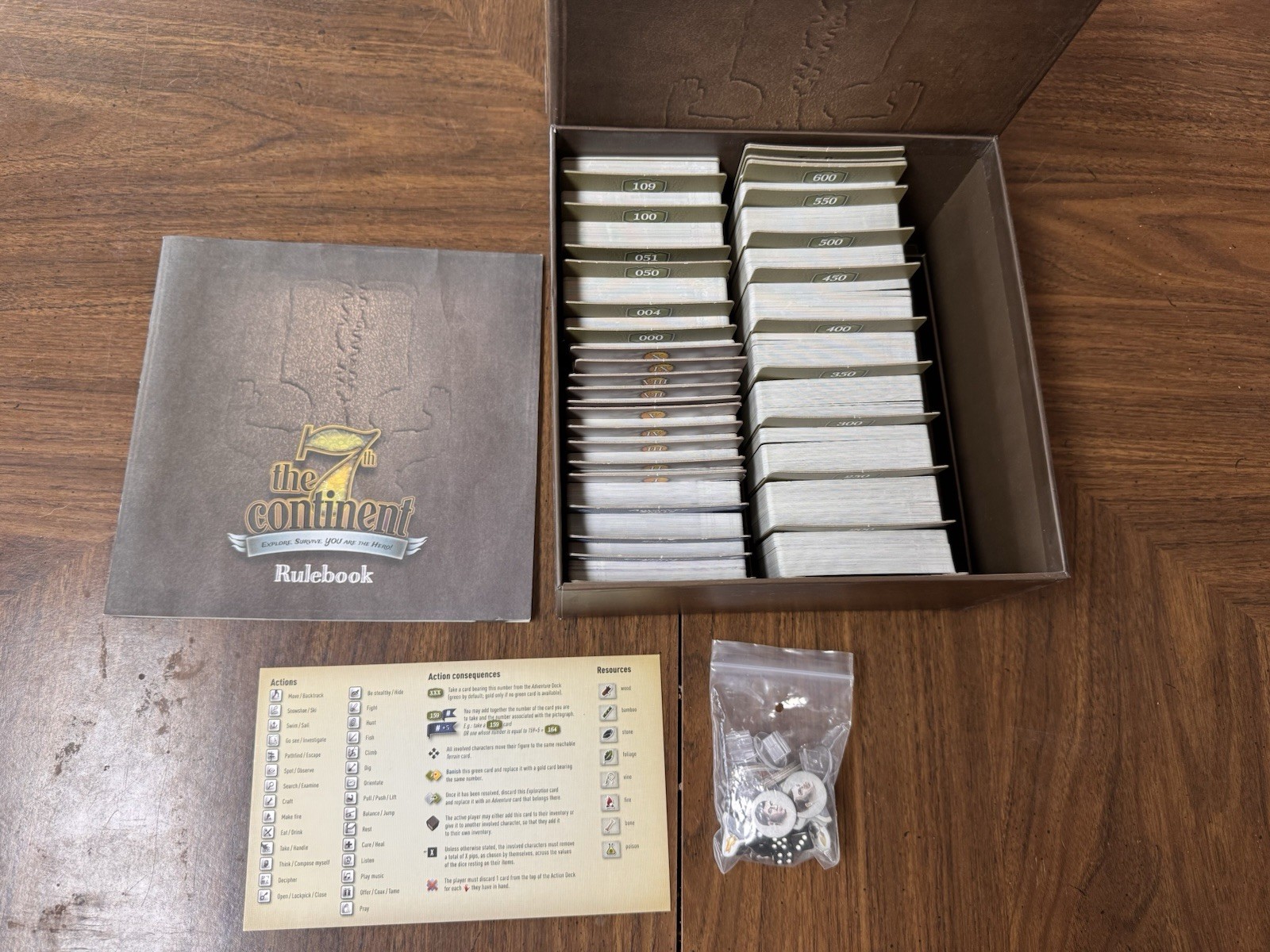 The 7th Continent Board Game 2019 Classic Edition VG 100% Complete